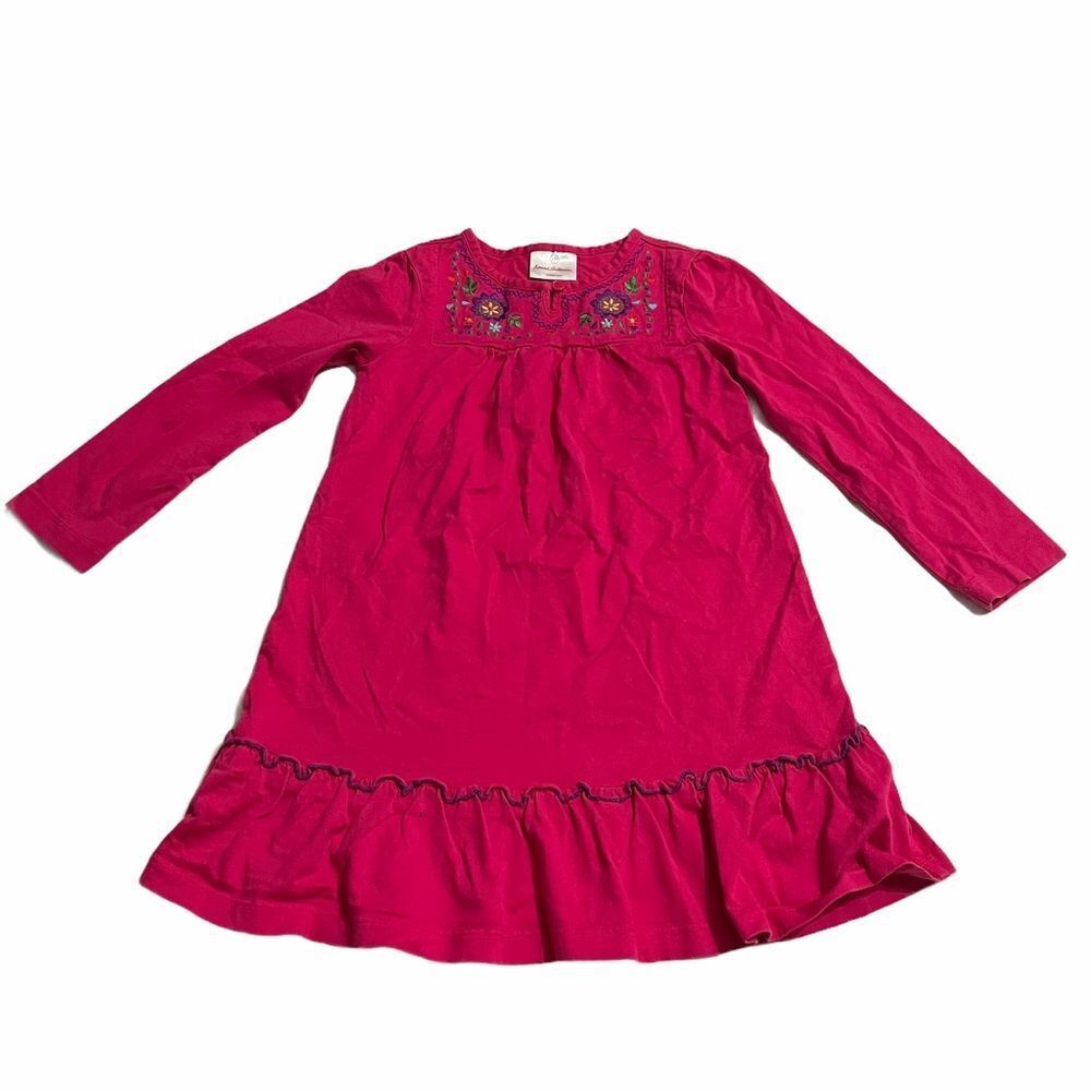 Hannah Anderson Embroidered Long Sleeve Dress
